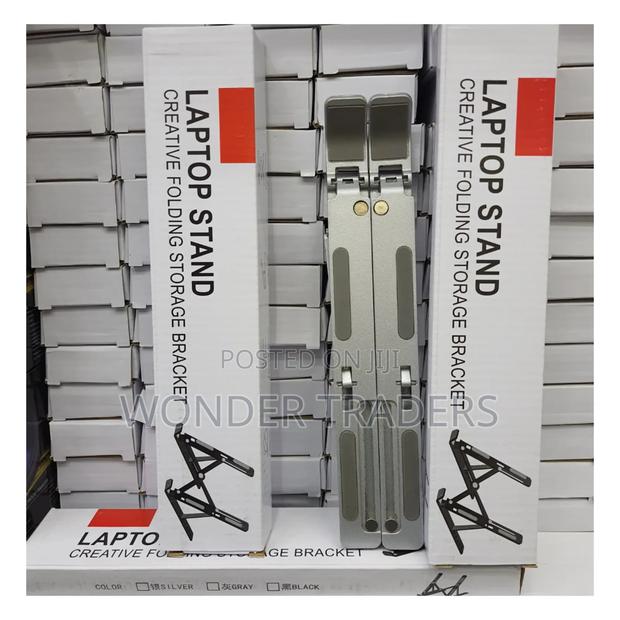 Laptop Stand – Folding Metal Laptop Desktop Notebook Stand / Holder