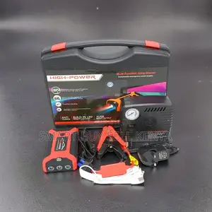 Road Trip Essential Tool 99800mah Car Jump Starter With Tire Inflator