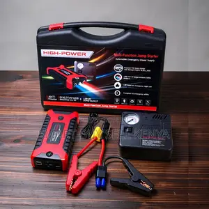 Portable Emergency Tool 99800mah Car Jump Starter With Tire Inflator