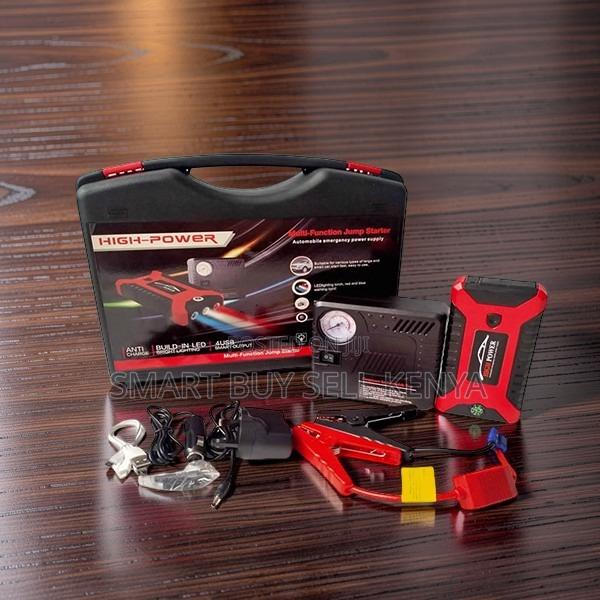 Compact and Convenient 99800mah Car Jump Starter With Tire Inflator