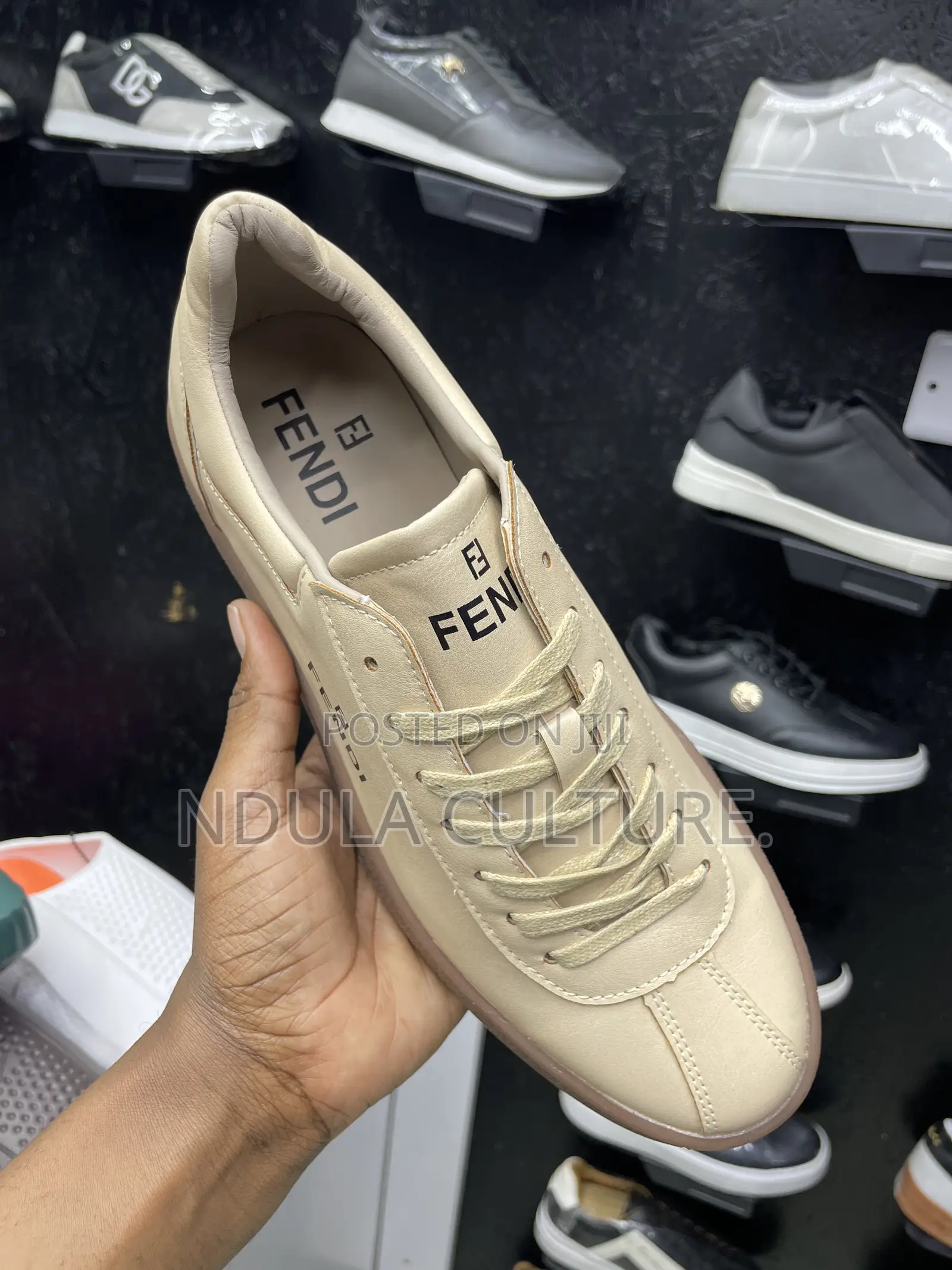 Fendi Leather Casual Sneakers