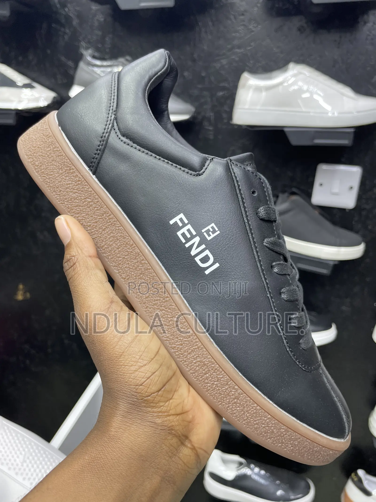 Fendi Leather Casual Sneakers