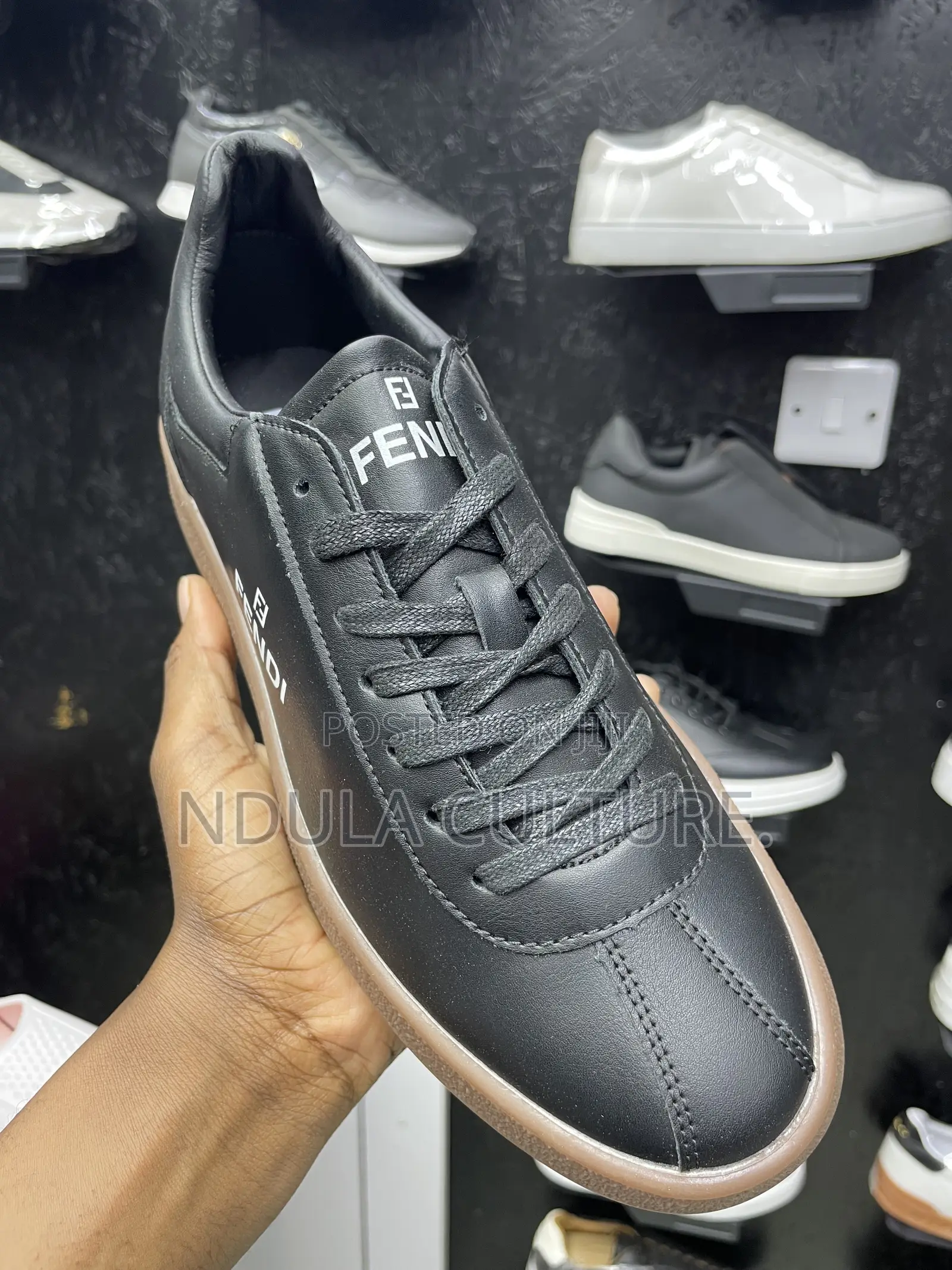 Fendi Leather Casual Sneakers
