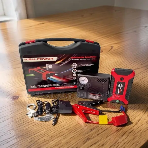 Rapid Inflation Capability 99800mah Jump Starter With Tire Inflator