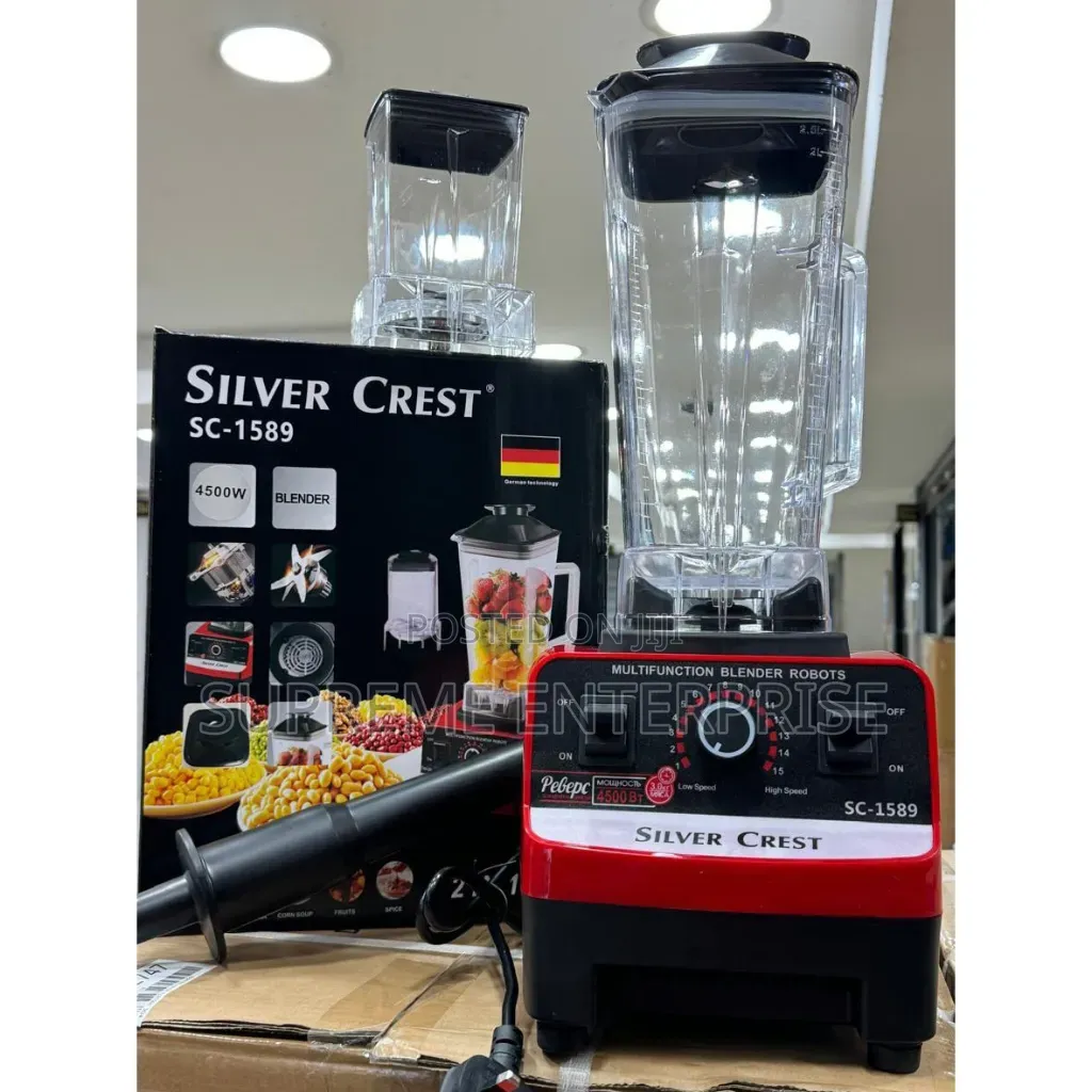 Silver Crest Commercial 2 in 1 Blender Silver Crest Commercial