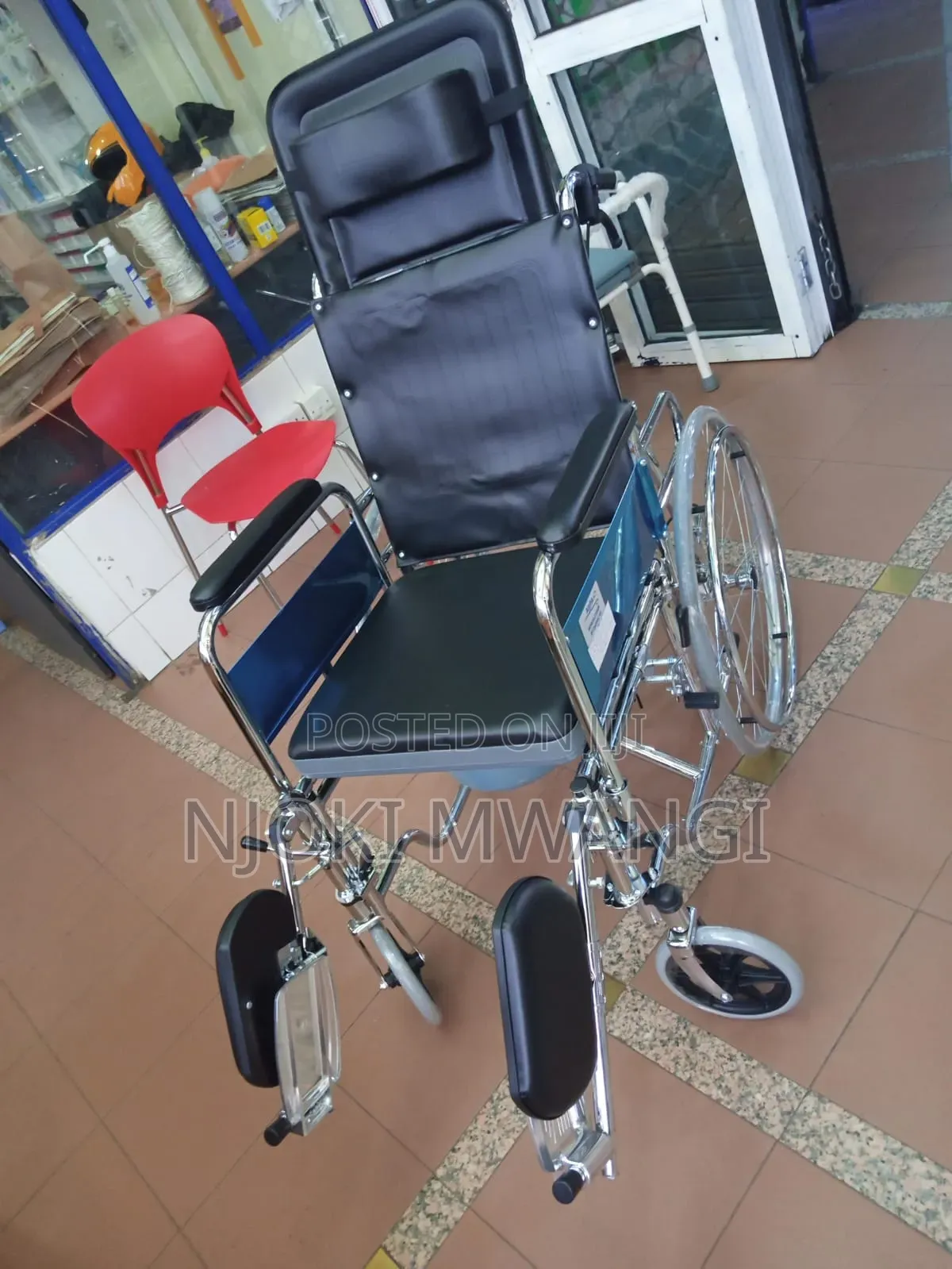 Reclining Wheelchair With Commode