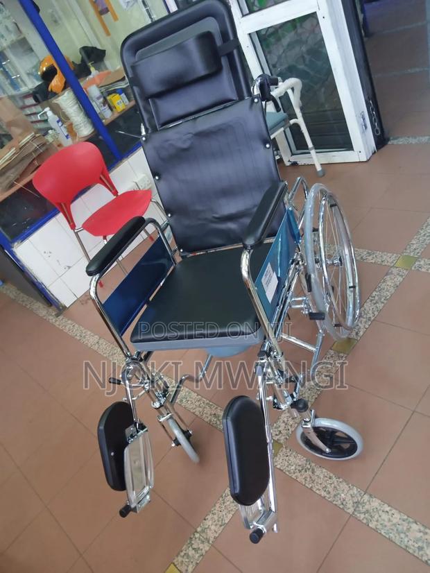 Reclining Wheelchair With Commode