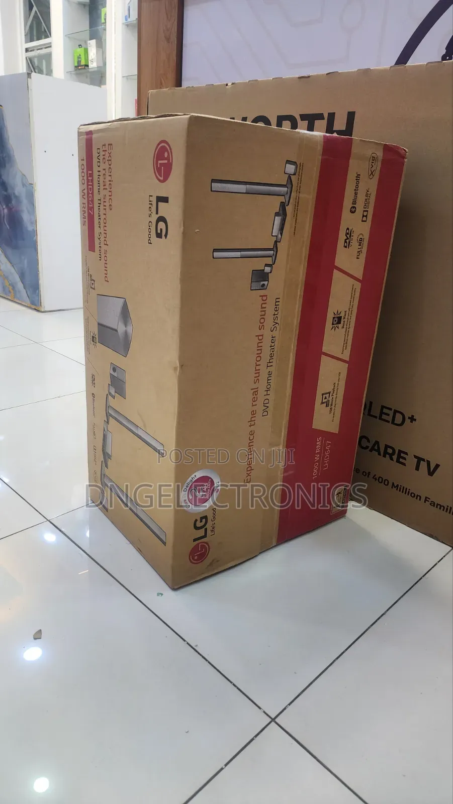 LG Home Theater Lhd647 1000watts RMS 5.1 Ch