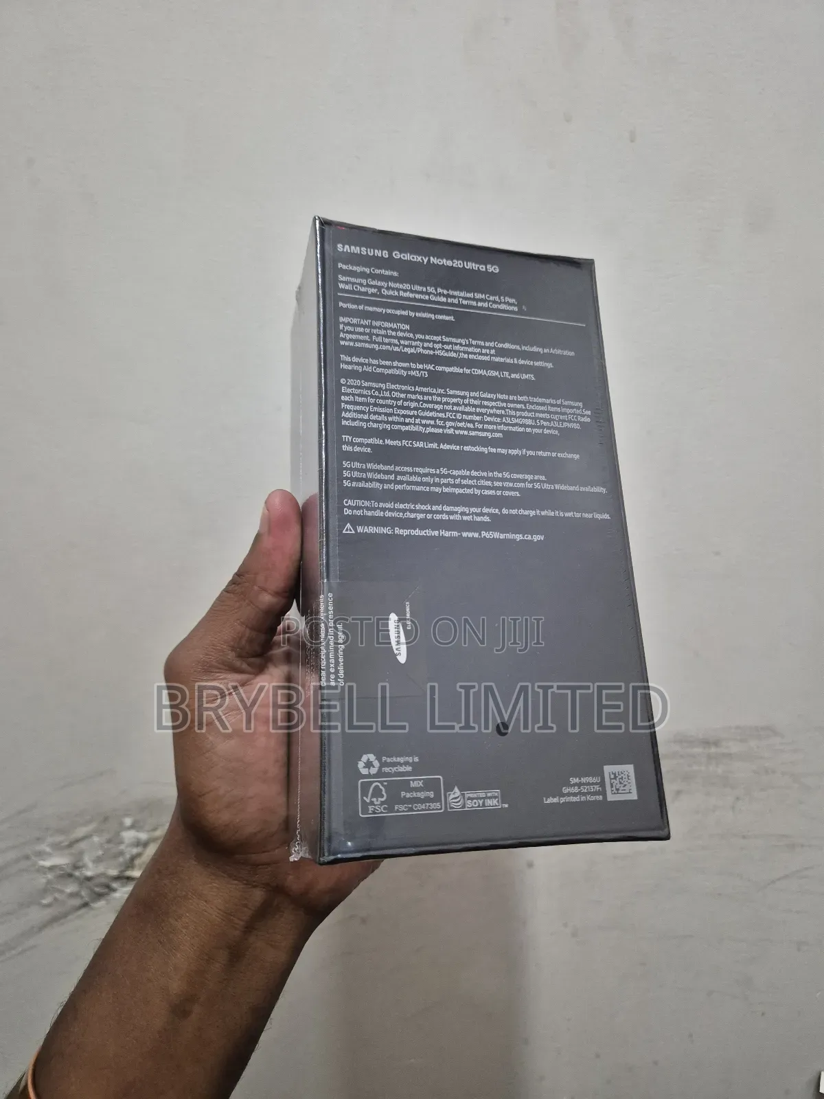 New Samsung Galaxy Note 20 Ultra 5G 256 GB Black