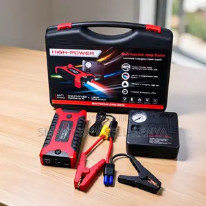 Accurate Pressure Monitor 99800mah Car Jump Starter With Tire Inflator