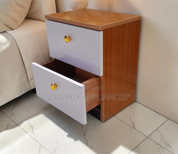Julz Wooden Bedside Storage Table