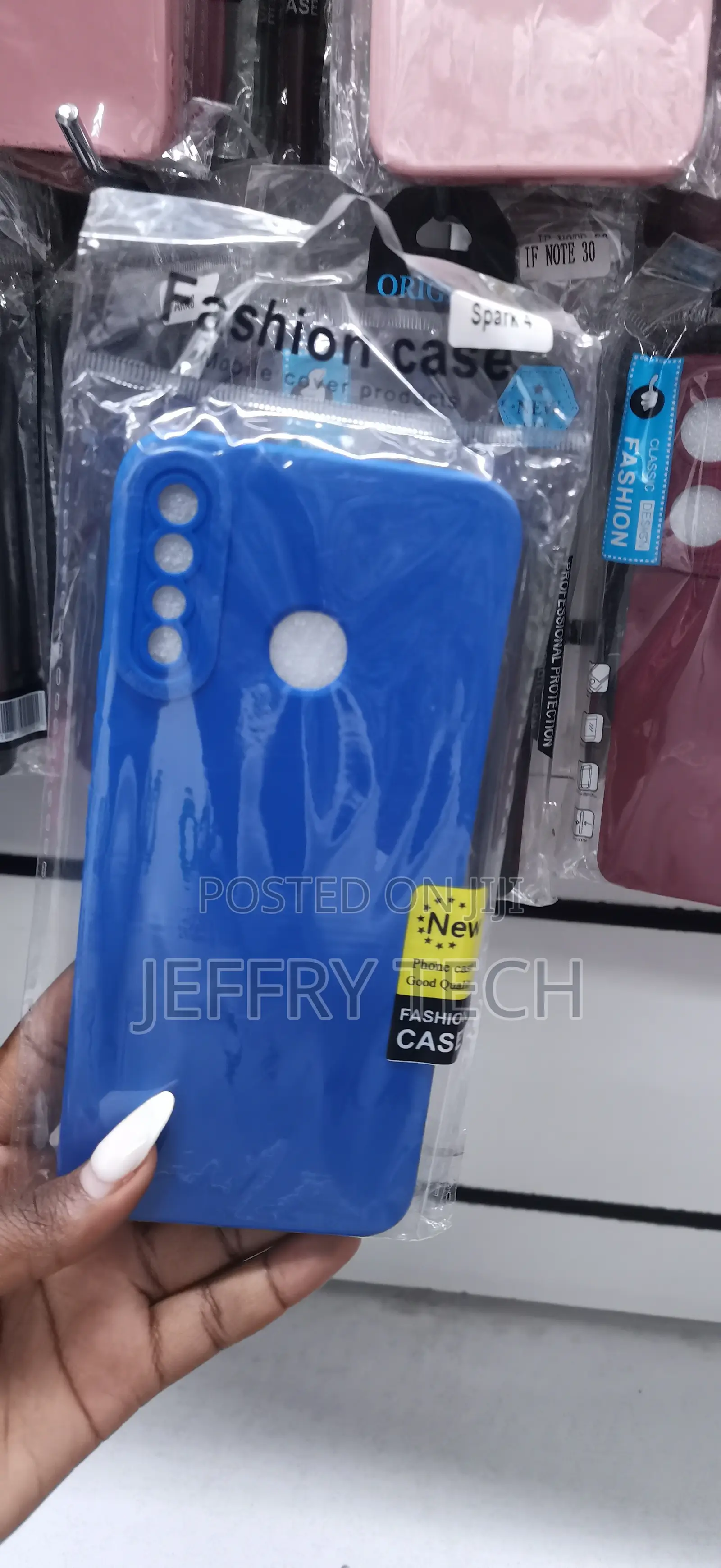 Oppo A31 Blue Silicone Soft Texture and Rear Camera Cutouts Cover