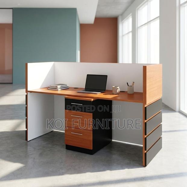 Office Desk : Modern 1.6-Meter Reception Counter - thumbnail 3