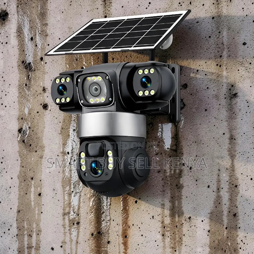Cloud Compatible Motion Tracking 4g PTZ Three Lens Solar Camera