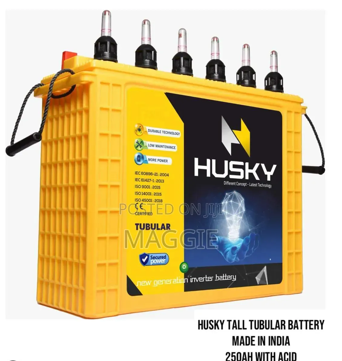 Husky Tall Tubular Battery 250ah With Acid
