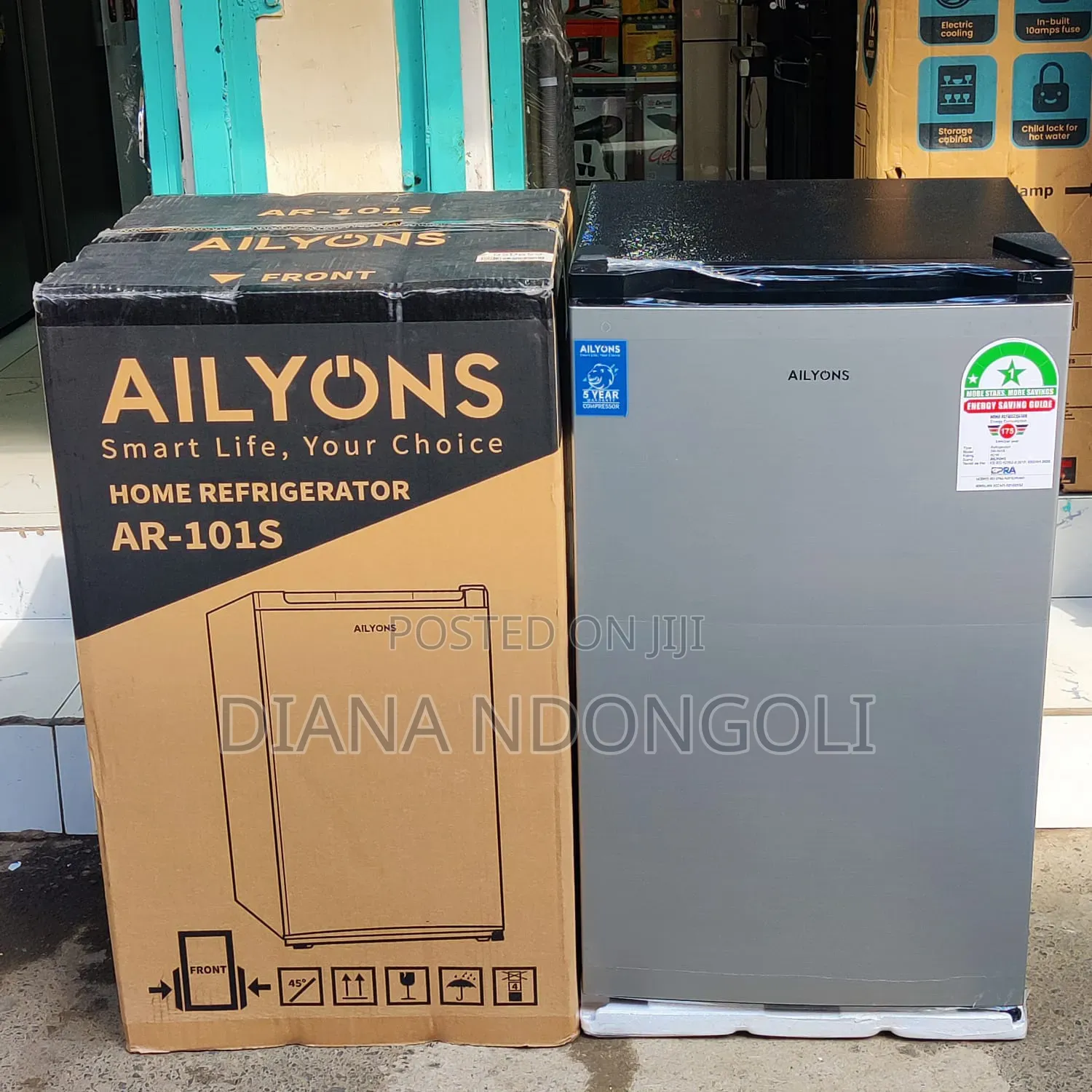*Ailyons Fridge Single Door 90l