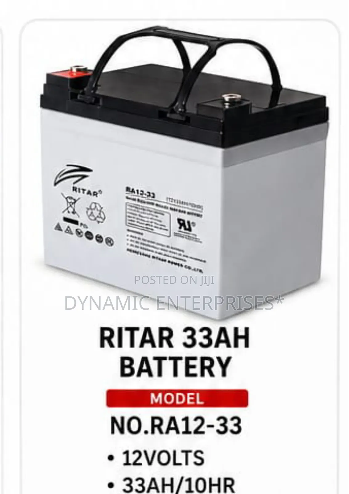 Ritah Lead -Acid Battery33ah/ Ra12-33