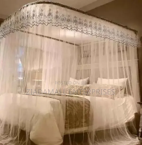Mosquito Net 5*6 2 Stand Elegant 2 Pole Mosquito Net – Size 5x6