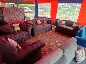 Black Chesterfield 3 Seater + 2 Seater Sofa