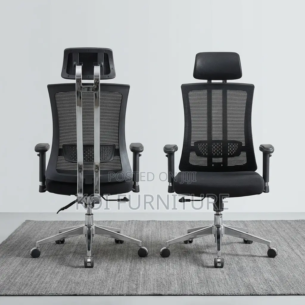 Office Chair : Modern Black Mesh Ergonomic Office Chair