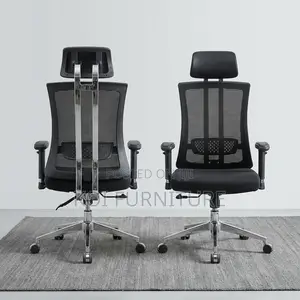 Office Chair : Modern Black Mesh Ergonomic Office Chair