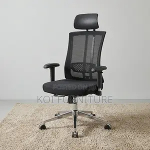 Office Chair : Modern Black Mesh Ergonomic Office Chair
