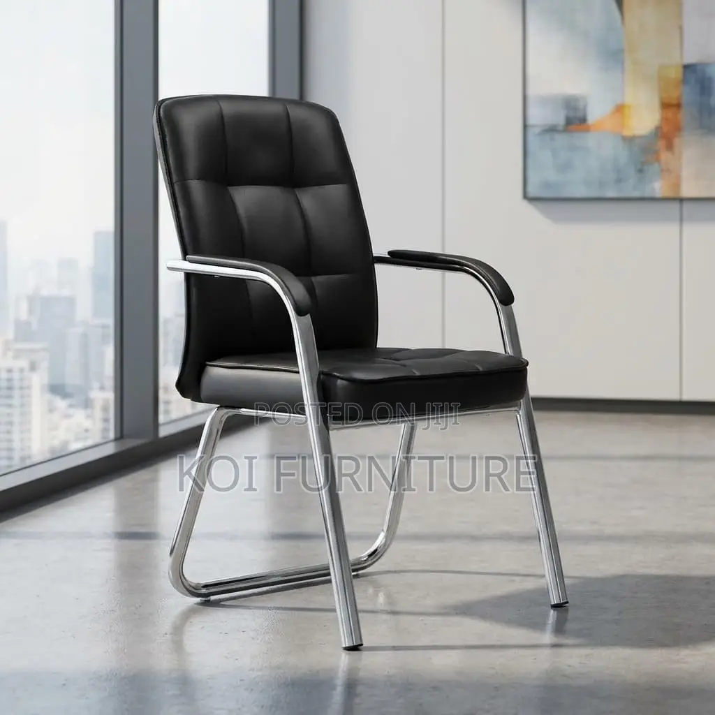Office Chair : Generic Executive Leather Visitors Chair