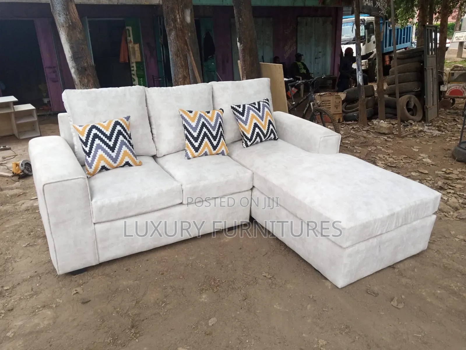 White Sleeper Sofa Set