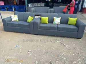 Grey Fabric 3 Seater + 2 Seater