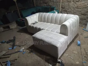 Rexin Sofa With Foot Stool
