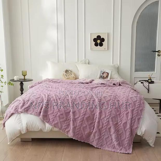 Monolayer Winter Throw Blanket/Fleece Blanket Use: Bedding R.T - thumbnail 2