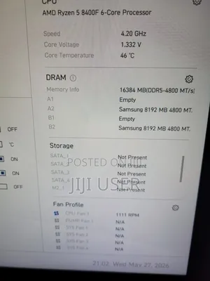 Msi Pro B850-Vc Wifi + Amd Ryzen 5 8400f 6c/12t Cpu +8gb Ddr5 Ram