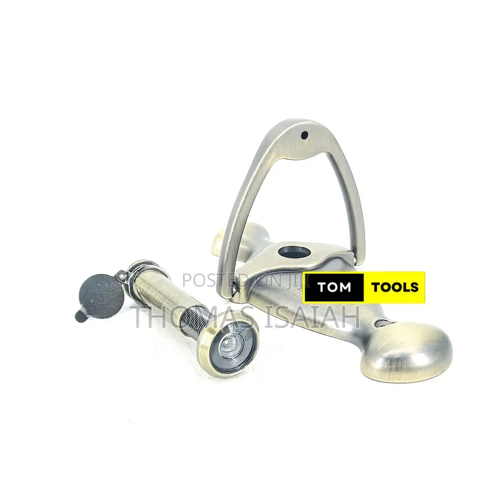 Zinc Alloy Door Knocker With Peephole Viewer