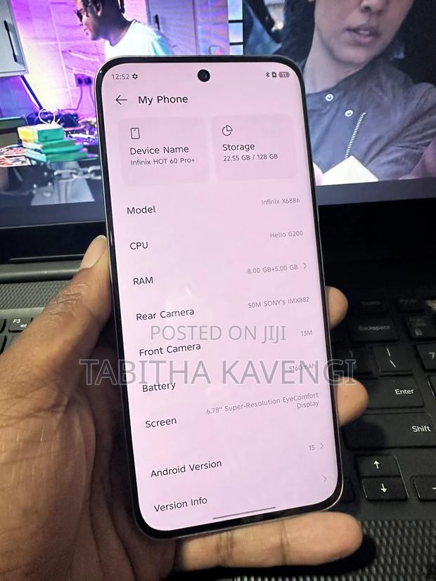 Infinix Hot 60 Pro+ 128 GB Silver - thumbnail 4