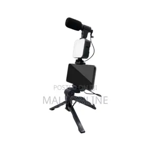 Smartphone Vlogging Ay 4g Kit Tripod Led Fill Light Mic Phone Holder