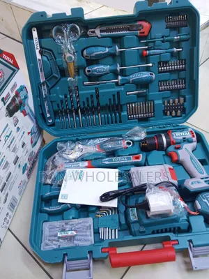 Total Tool Set Cordless Drill Kit 165pcs