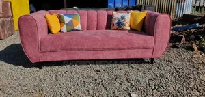 Pink Modern 3 Seater Sofa