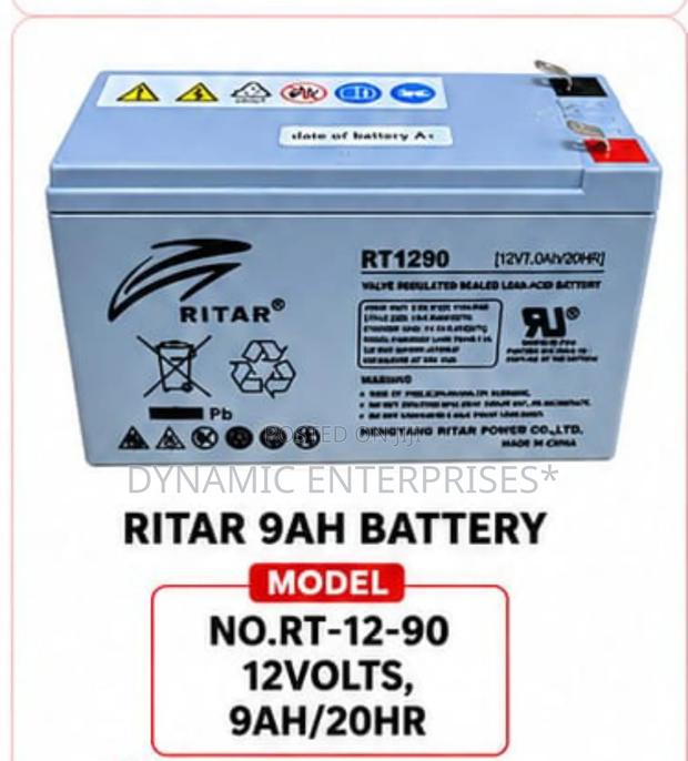 Ritah 9ah Battery Rt12-90/12vlts