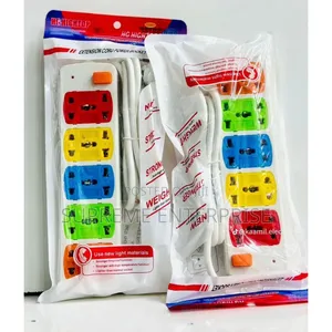 Five Double Socket Power Extension With Increased Accessibility