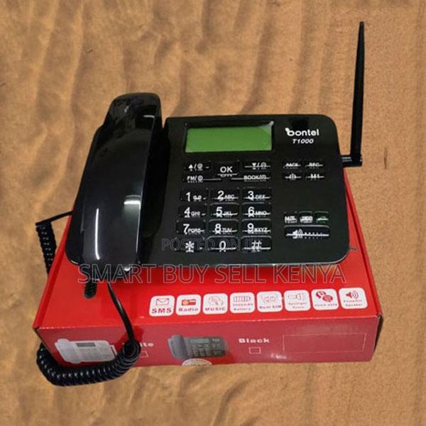 Rechargeable Support Bontel T1000 Gsm Fixed Landline Desktop Phone