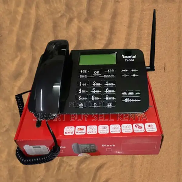 Rechargeable Support Bontel T1000 Gsm Fixed Landline Desktop Phone