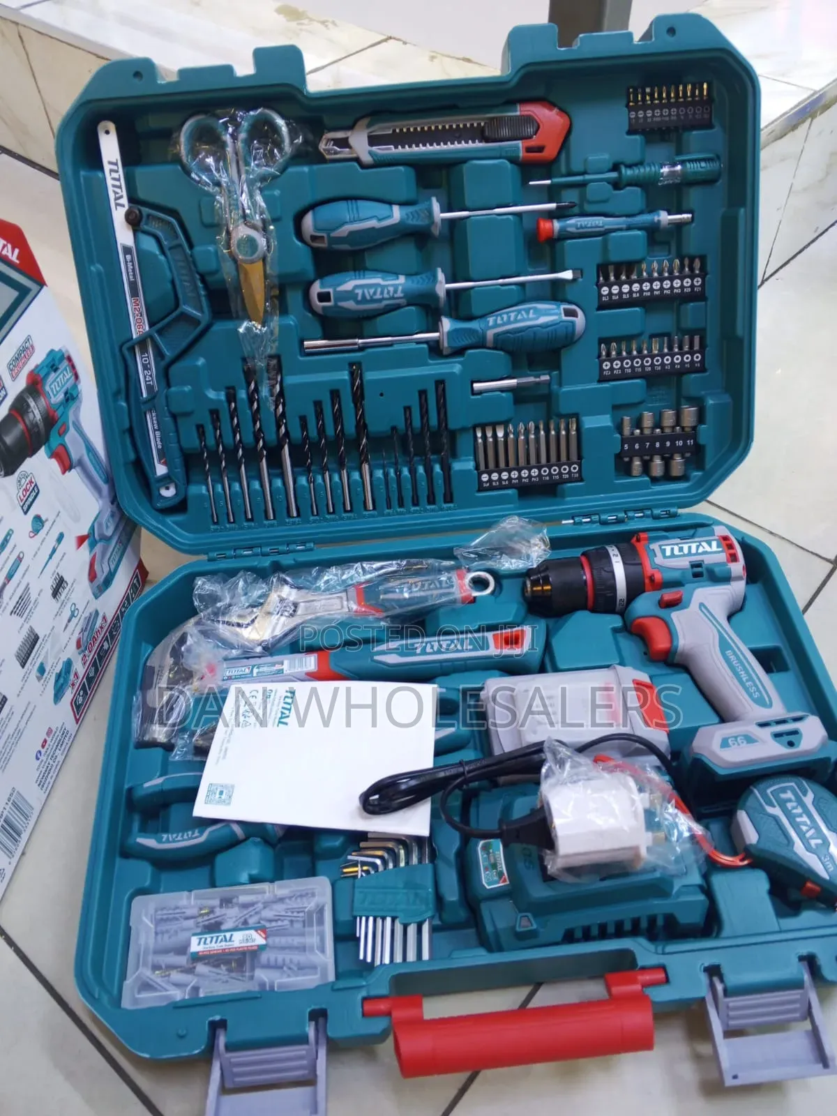 Total Tool Set Multi Purpose Cordless Drill Kit