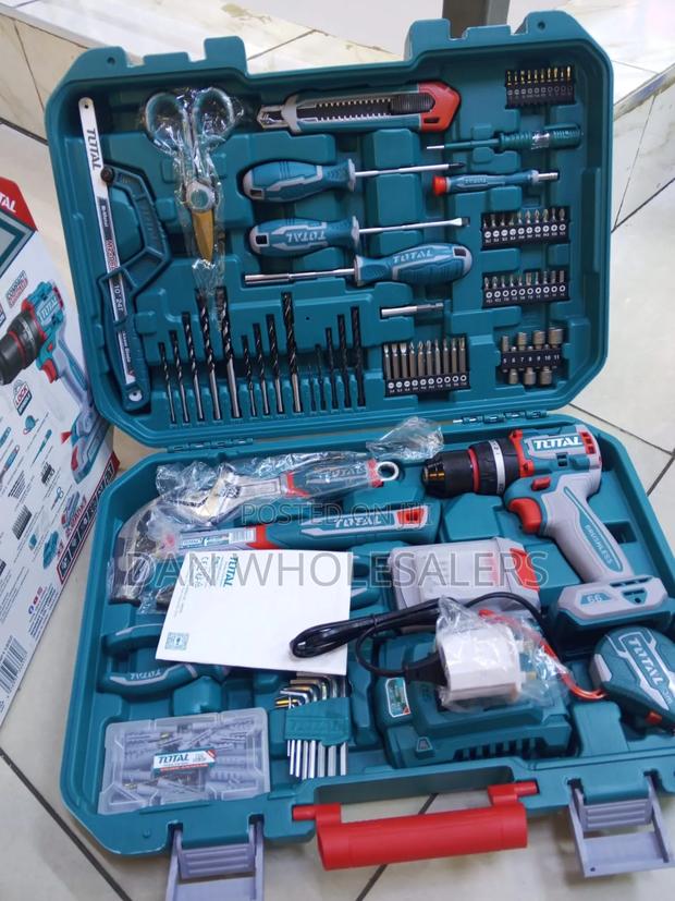 Total Tool Set Multi Purpose Cordless Drill Kit