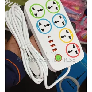 *Power Socket Extension Cable With 6voltage 10a/250v
