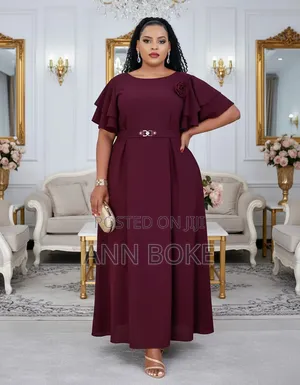 Quality Classy Modest Maxi Dress Sizes 46-54 *