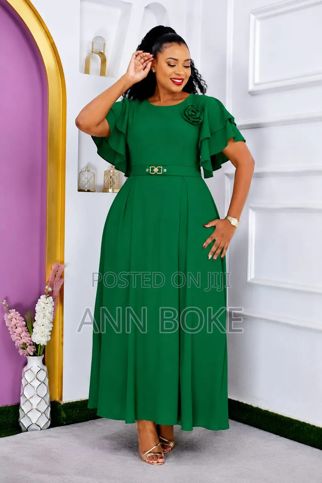 Quality Classy Modest Maxi Dress Sizes 46-54 *