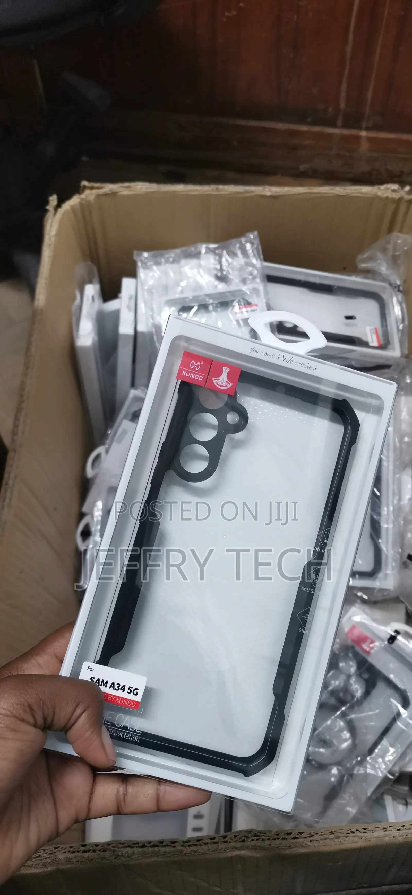 Back Cover for Samsung Galaxy A34 5g (Transparent, Black) Protect