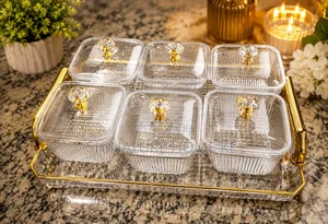 6pcs Acrylic Candy Boxes+ Tray