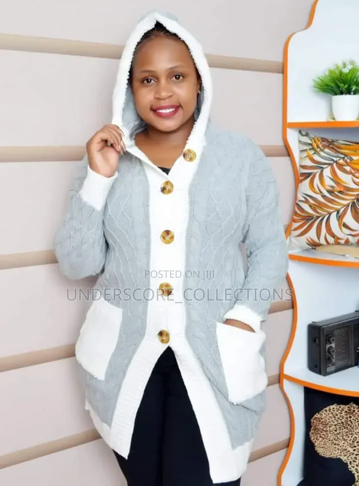 Ladies Hooded Double Colored With Pockets