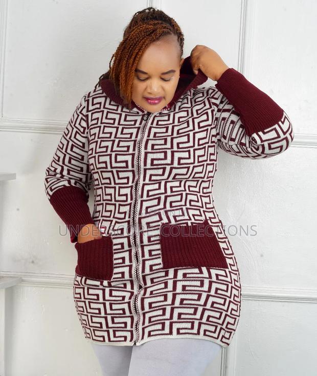 Ladies Hooded Zip Up Multi Coloured Sweaters - thumbnail 3